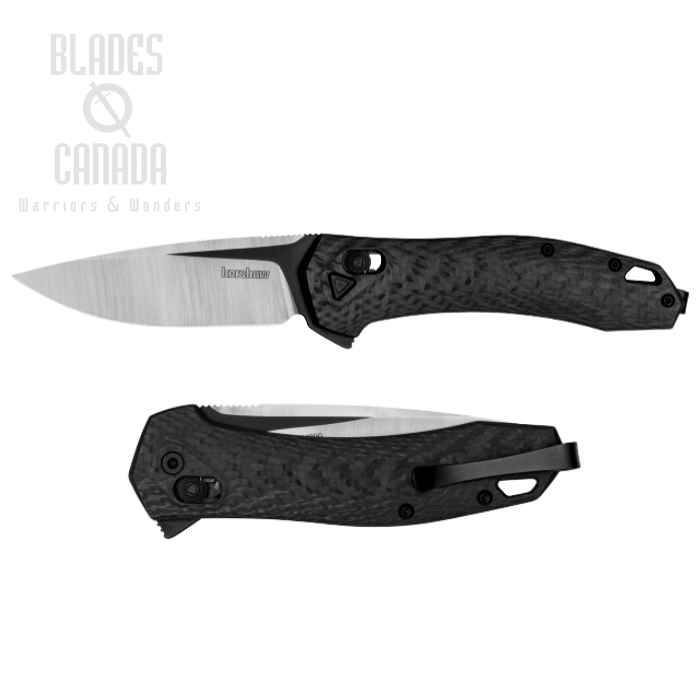 Kershaw Covalent Flipper DuraLock Folding Knife, S35VN Satin SW, Carbon Fibre, K2042CF