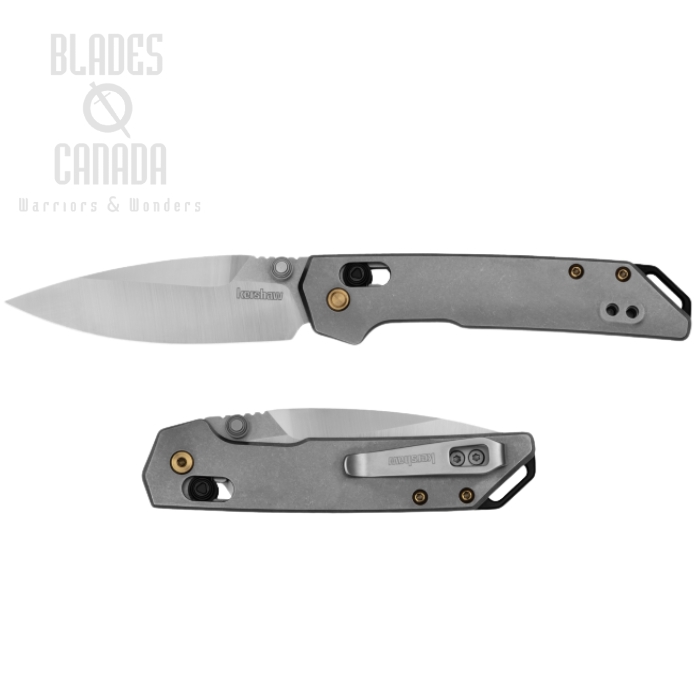 Kershaw Mini Iridium DuraLock Folding Knife, S35VN Satin, Titanium SW, 2051TI