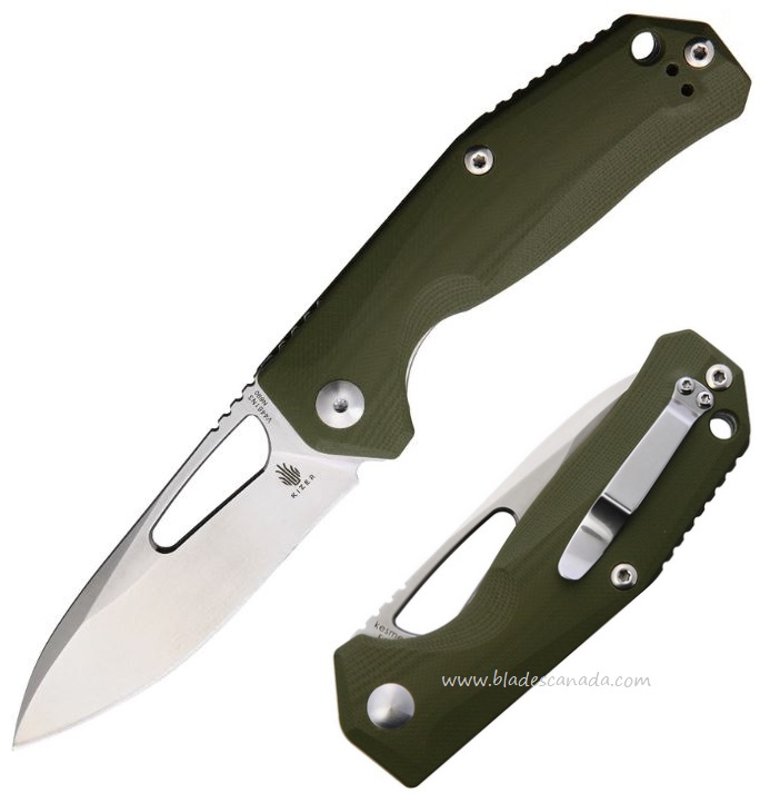 Kizer Kesmec Folding Knife, N690, G10 Green, 4461N3