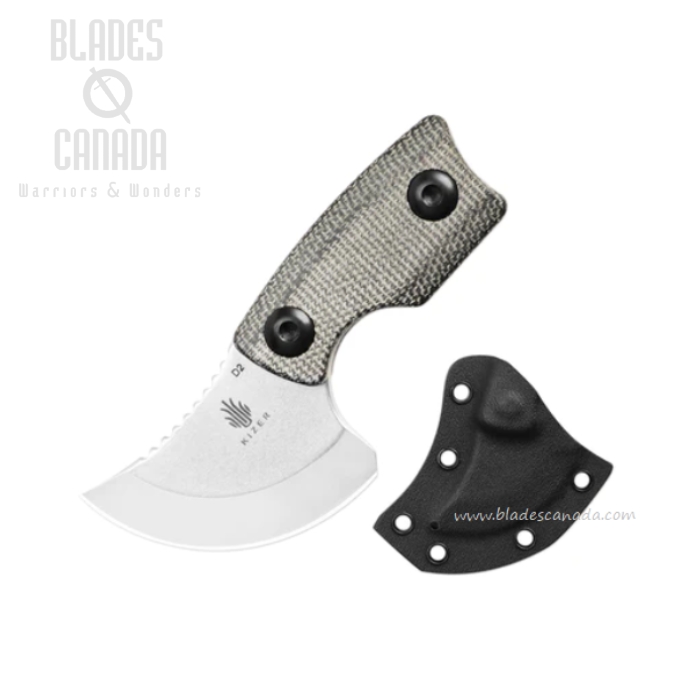 Kizer Rocker Fixed Blade Knife, D2 Steel, Micarta Black, 1051A1 Kizer Rocker Fixed Blade Knife, D2 Steel, Micarta Black, 1051A1