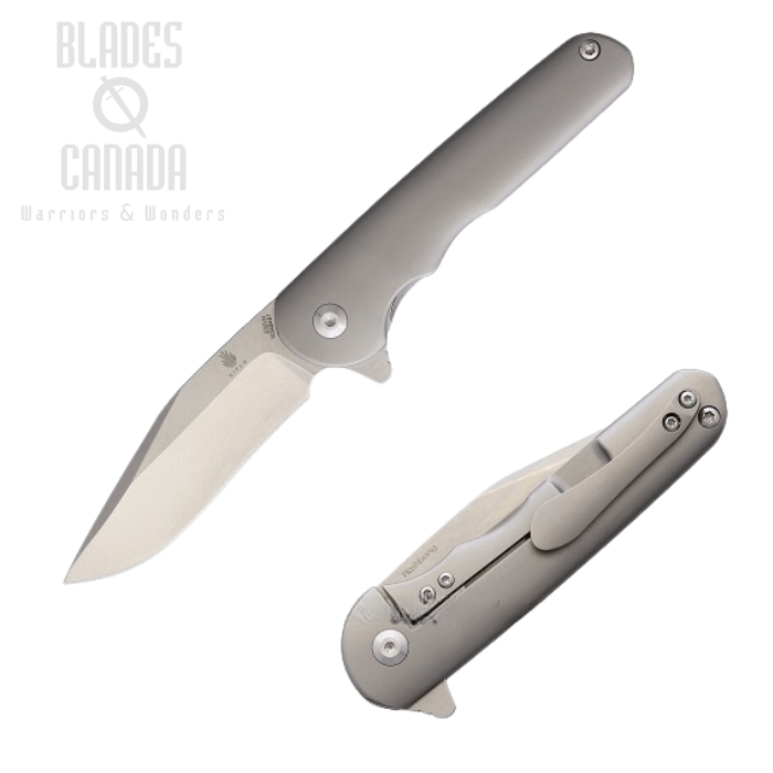 Kizer Flashbang Flipper Framelock Knife, S35VN, Titanium, 3454S1