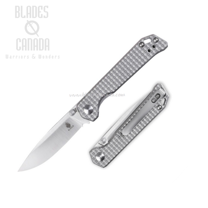 Kizer Begleiter Mini Folding Knife, M390 Satin, Titanium, 3458RA2