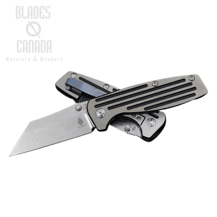 Kizer Rogue Framelock Folding Knife, S35VN Wharncliffe, Titanium, 3480