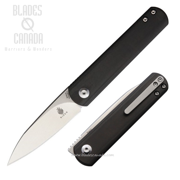Kizer Cutlery Feist Folding Knife, S35VN, Carbon Fiber, 3499C2