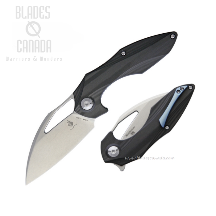 Kizer Minitherium Flipper Folding Knife, S35VN SW, Carbon Fiber, 3502