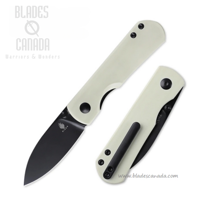 Kizer Yorkie Folding Knife, M390, G10 White, 3525S2