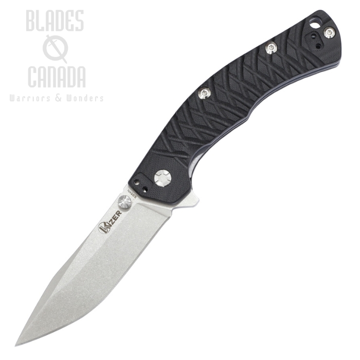 Kizer 4443A1 Framelock Folding Knife, CPM S35VN SW, G10 Black, 4443A1