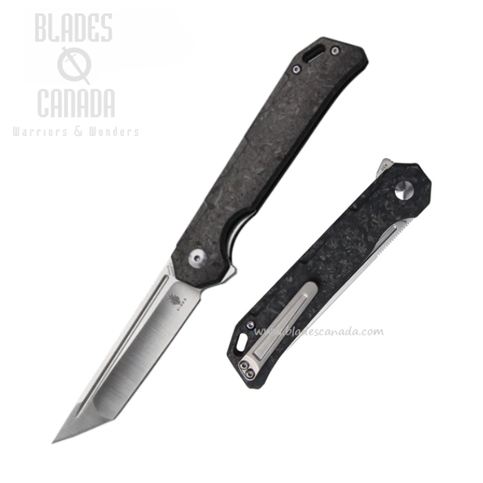 Kizer Begleiter Flipper Framelock Knife, CPM S35VN, Carbon Fiber, 4458T3