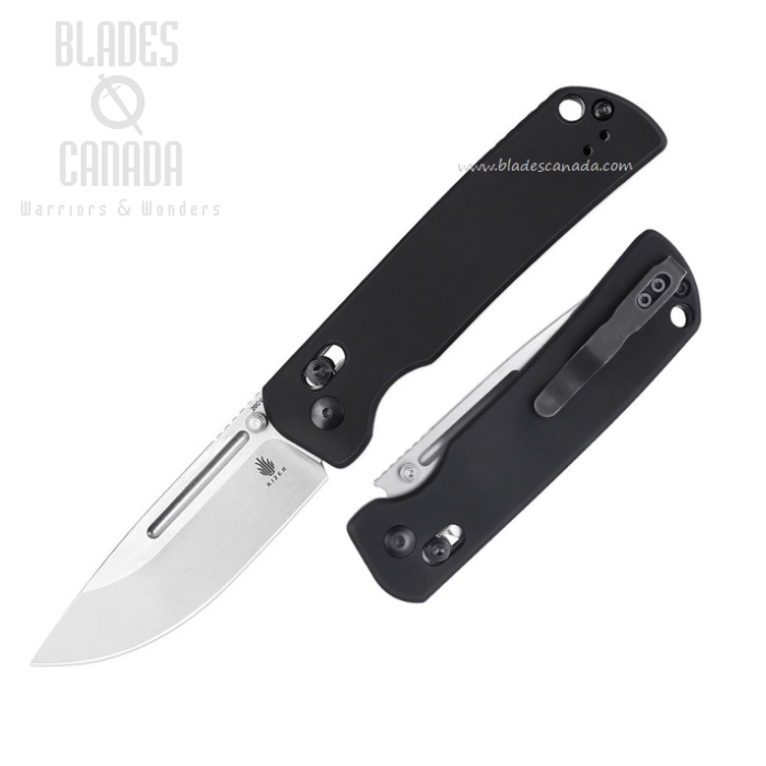 Kizer Escort Clutch Folding Knife, 20CV SW, Aluminum Black, 4481A1