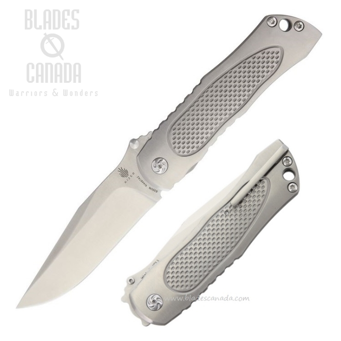 Kizer Wakulla Folding Knife, CPM S35VN, Titanium, 4497A2
