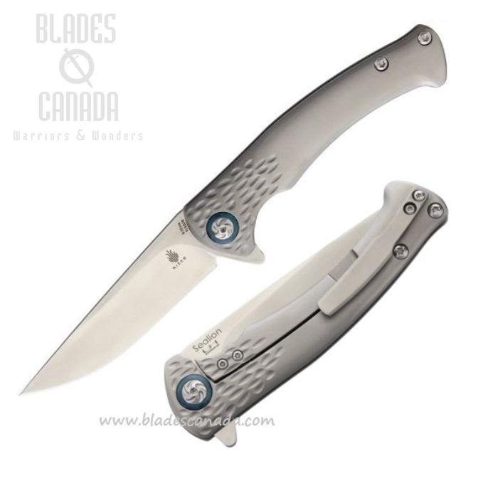 Kizer Sealion Flipper Framelock Knife, CPM S35VN, Titanium, 4509