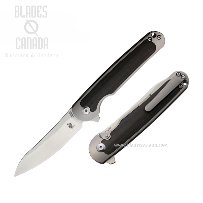 Kizer Clutch Flipper Framelock Knife, CPM S35VN, Titanium/CF, 4556A2