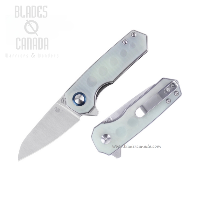 Kizer Lieb Flipper Folding Knife, N690, G10 Jade, V2541N2