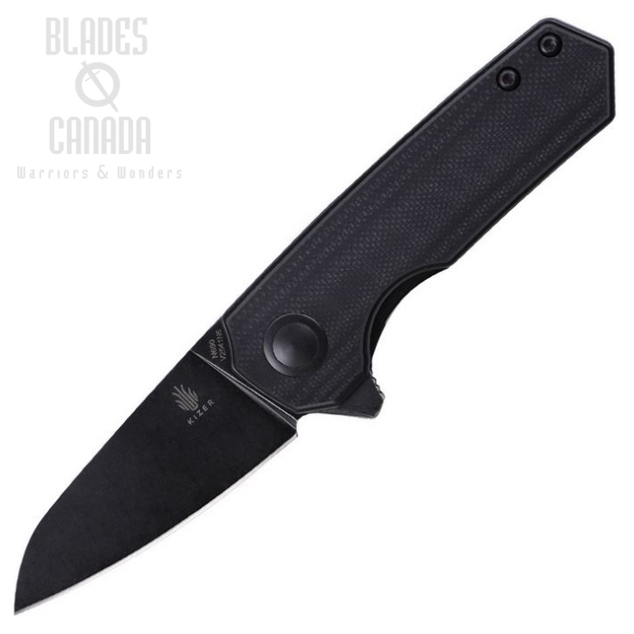 Kizer Lieb Flipper Folding Knife, N690, G10 Black, V2541N5