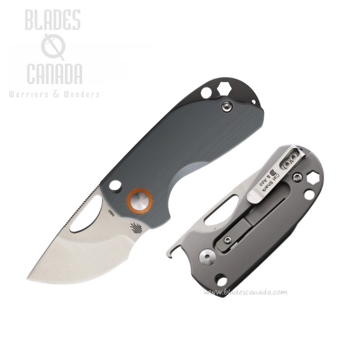 Kizer Catshark Slipjoint Folding Knife, N690, G10 Grey, V2561N1