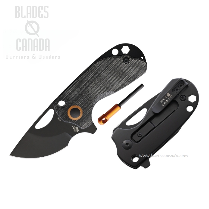 Kizer Catshark Slipjoint Folding Knife, N690 Black, Micarta Black, V2561N2