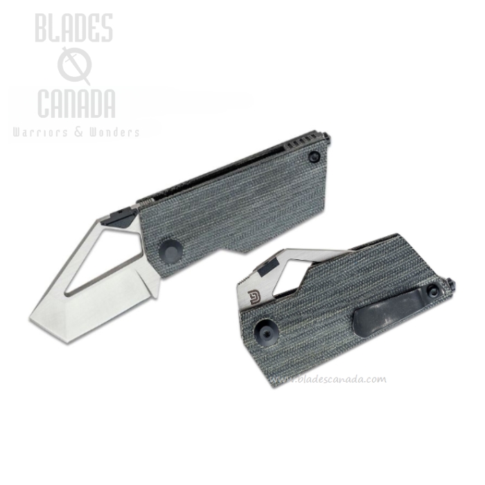 Kizer Vanguard Cyber Blade Folding Knife, M390, Micarta Green, V2563A3