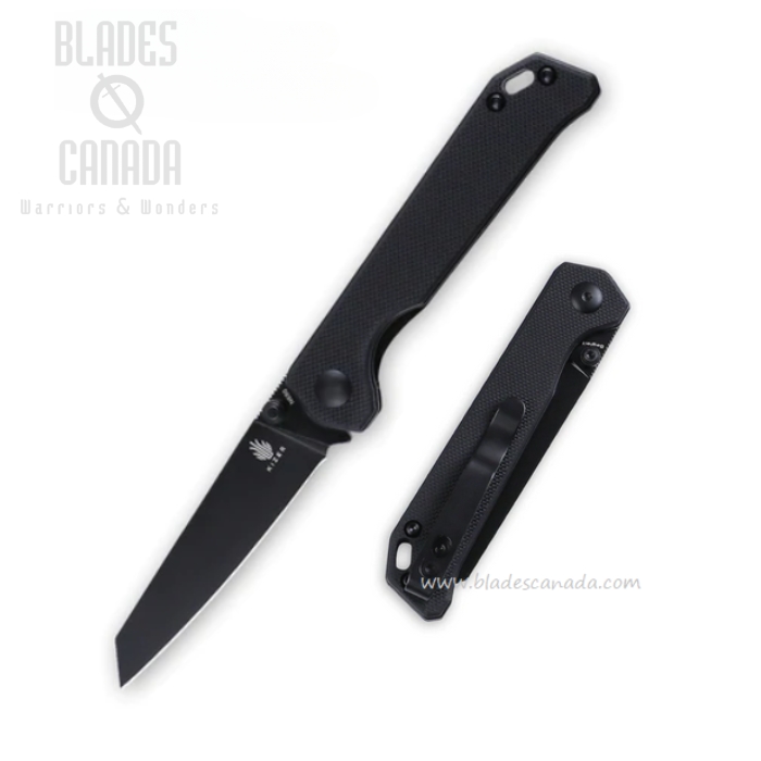 Kizer Mini Begleiter Folding Knife, N690 Black, G10 Black, V3458RN5