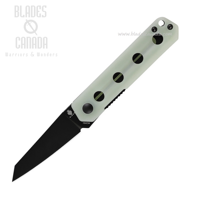 Kizer Converse Flipper Folding Knife, 154CM, G10 Jade, V3595C1