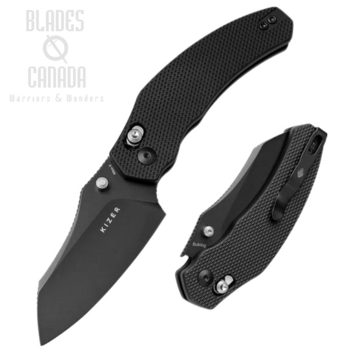 Kizer Bulldog Folding Knife, Nitro-V Steel, Aluminum Handle, KIV3672A1