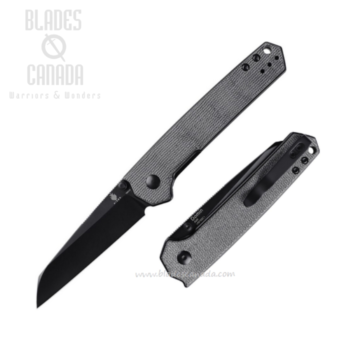 Kizer Domin Folding Knife, 154CM Black, Micarta Black, V4516SC1