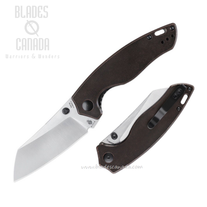 Kizer Towser K Folding Knife, 154CM, Copper Black, V4593C3