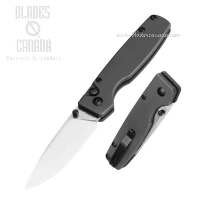 Kizer Original XL Button Lock Folding Knife, 154CM, Aluminum Gunmetal, V4605C2