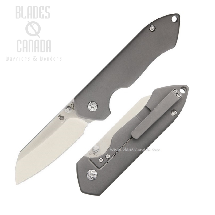 Kizer Guru Framelock Folding Knife, S35VN, Titanium, 3504A2