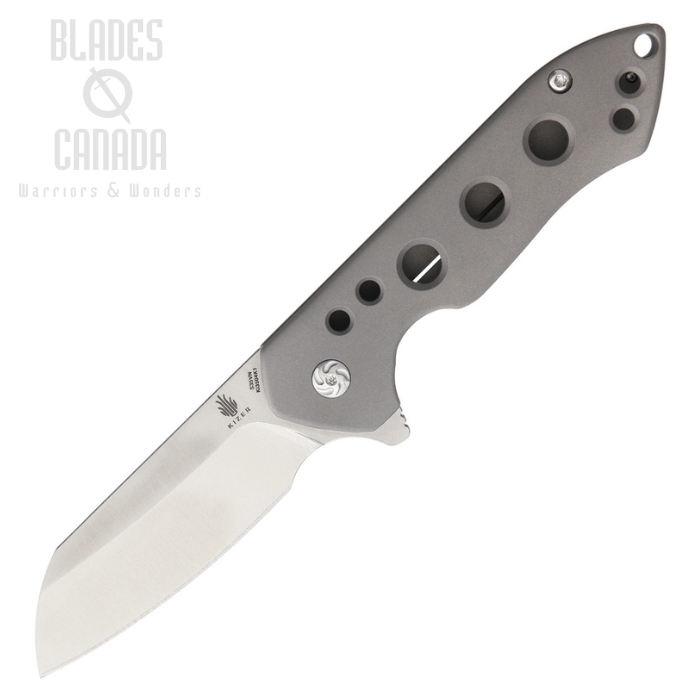Kizer Guru Cutout Flipper Framelock Knife, S35VN, Titanium, 3504K1 Kizer Guru Cutout Flipper Framelock Knife, S35VN, Titanium, 3504K1