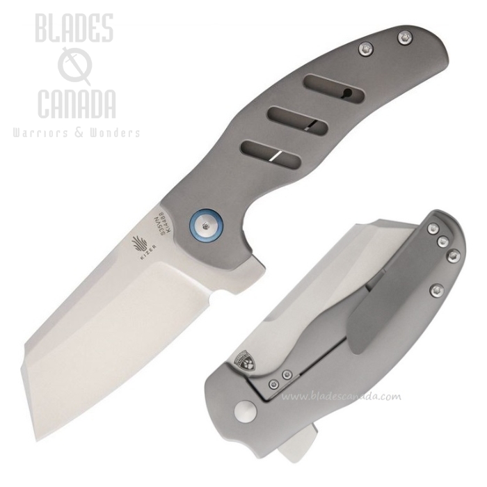 Kizer Sheepdog C01C Flipper Framelock Knife, S35VN, Titanium, Ki4488