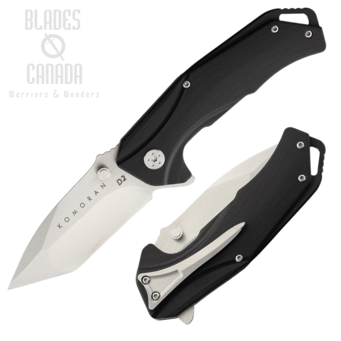 (image for) Komoran Flipper Folding Knife, D2 Steel, Micarta Handle, KO017
