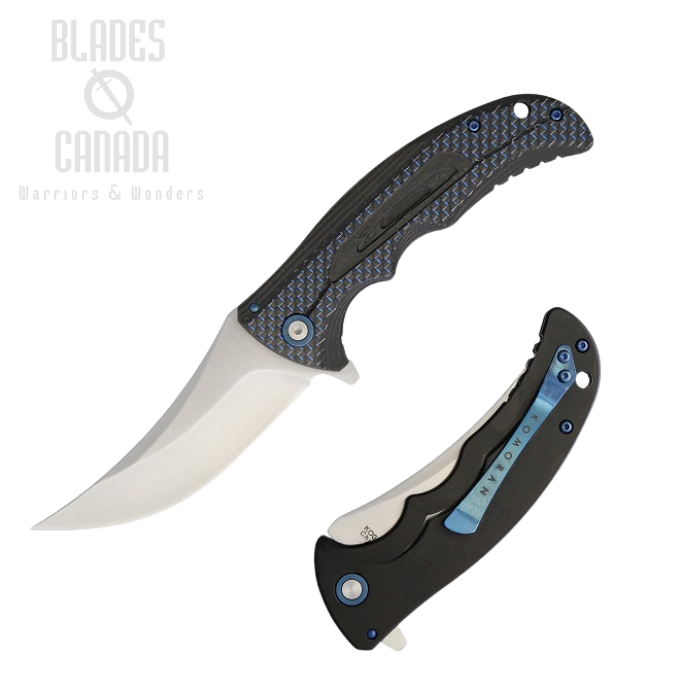 (image for) Komoran Flipper Framelock Knife, G10/Carbon Fiber, KO028