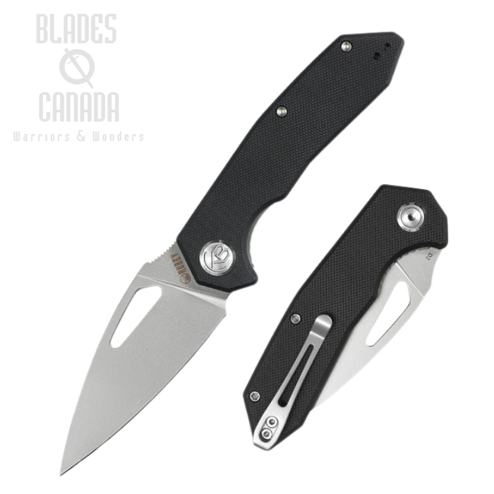 (image for) Kubey Folding Knife D2 Steel, G10 Black, KU122A