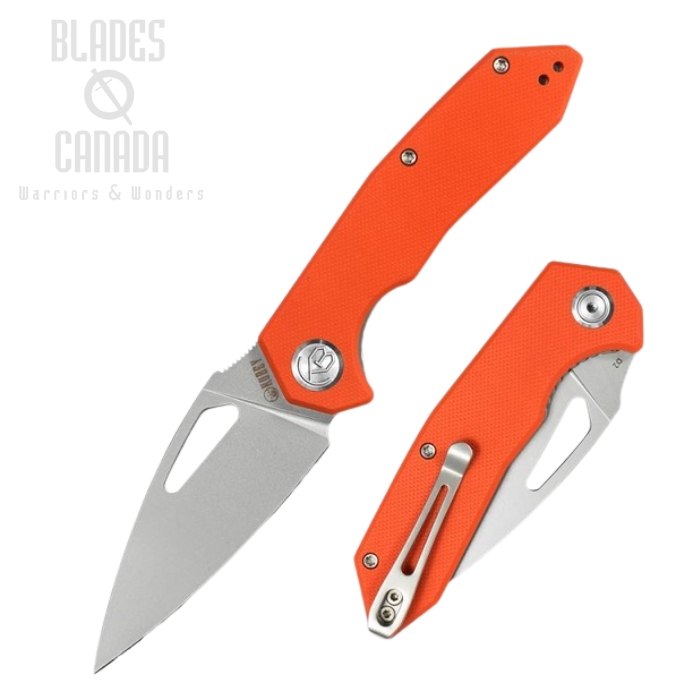 (image for) Kubey Folding Knife, D2 Steel, G10 Orange, KU122D