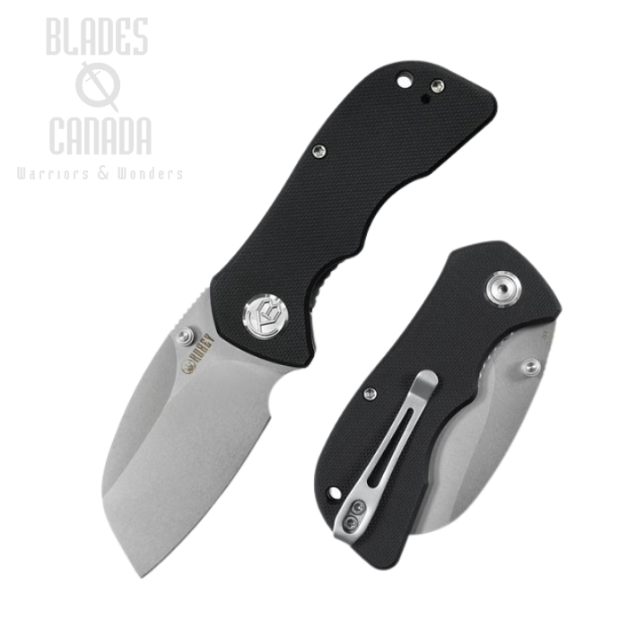 (image for) Kubey Karaji Folding Knife, D2 Sheepsfoot, G10 Black, KU180A