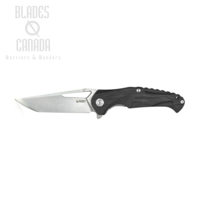 (image for) Kubey Dugu Flipper Folding Knife, D2 Tanto, G10 Black, KU210C-1