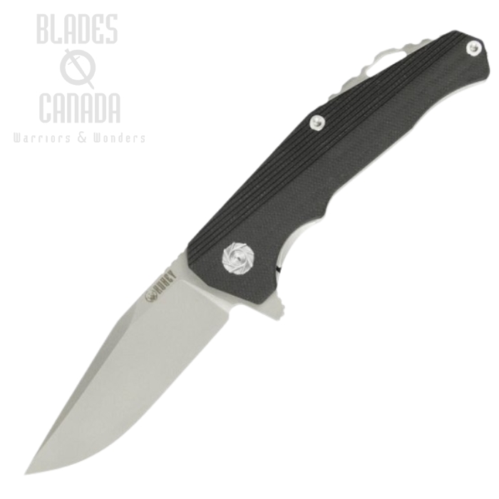 Kubey Flipper Folding Knife, D2 Steel, G10 Black, KU216D (image for) Kubey Flipper Folding Knife, D2 Steel, G10 Black, KU216D