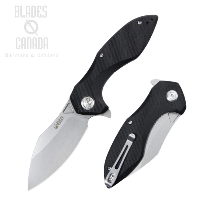 Kubey Noble Flipper Folding Knife, D2 Steel, G10 Black, KU236A (image for) Kubey Noble Flipper Folding Knife, D2 Steel, G10 Black, KU236A