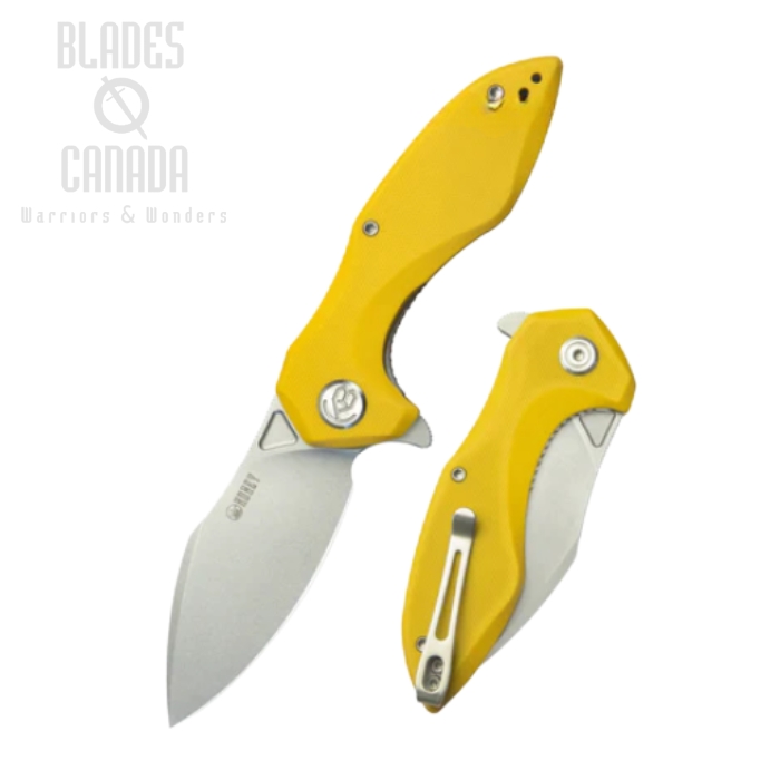 Kubey Noble Flipper Folding Knife, D2 Steel, G10 Yellow, KU236H (image for) Kubey Noble Flipper Folding Knife, D2 Steel, G10 Yellow, KU236H
