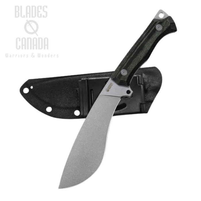 (image for) Kubey Destroyer Machete Fixed Blade Knife, D2, Micarta Black, KU241C