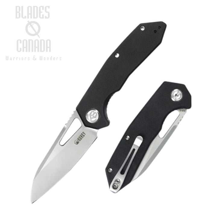 Kubey Vagrant Folding Knife, AUS 10, G10 Black, KU291A (image for) Kubey Vagrant Folding Knife, AUS 10, G10 Black, KU291A
