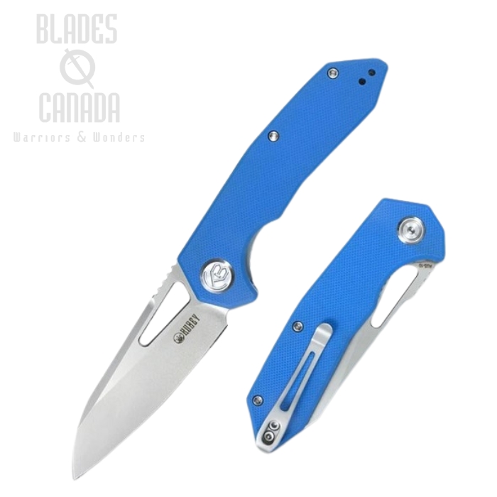 Kubey Vagrant Folding Knife, AUS 10, G10 Blue, KU291C (image for) Kubey Vagrant Folding Knife, AUS 10, G10 Blue, KU291C