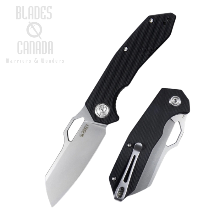 (image for) Kubey Coeus Folding Knife, D2 Steel, G10 Black, KU292