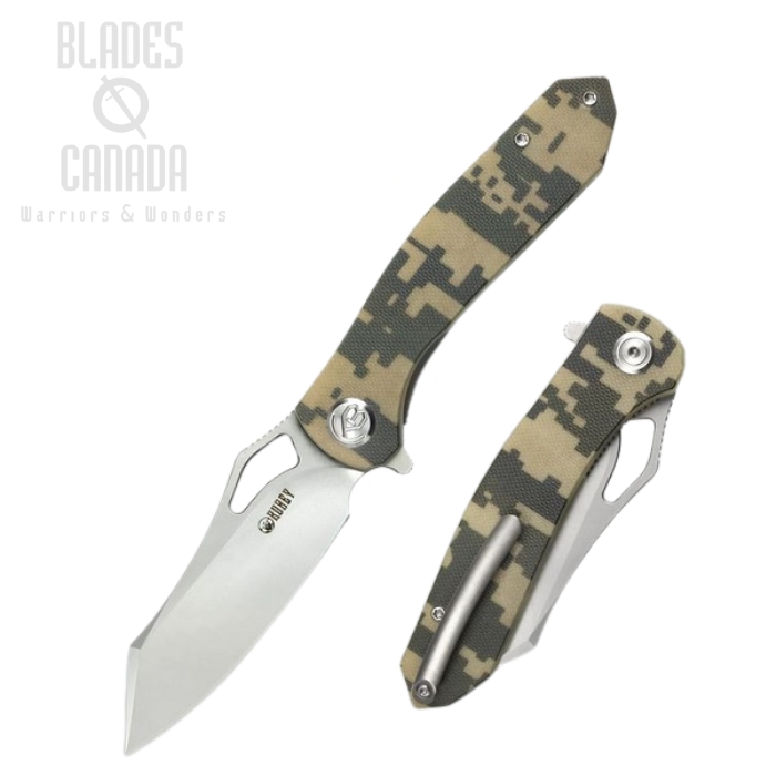 (image for) Kubey Drake Flipper Foldinh Knife, S30V, G10 Camo, KU310B