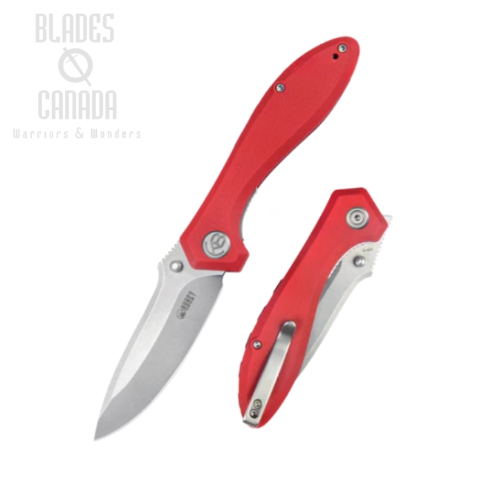 Kubey Ruckus Flipper Folding Knife, AUS10, G10 Red, KU314J (image for) Kubey Ruckus Flipper Folding Knife, AUS10, G10 Red, KU314J
