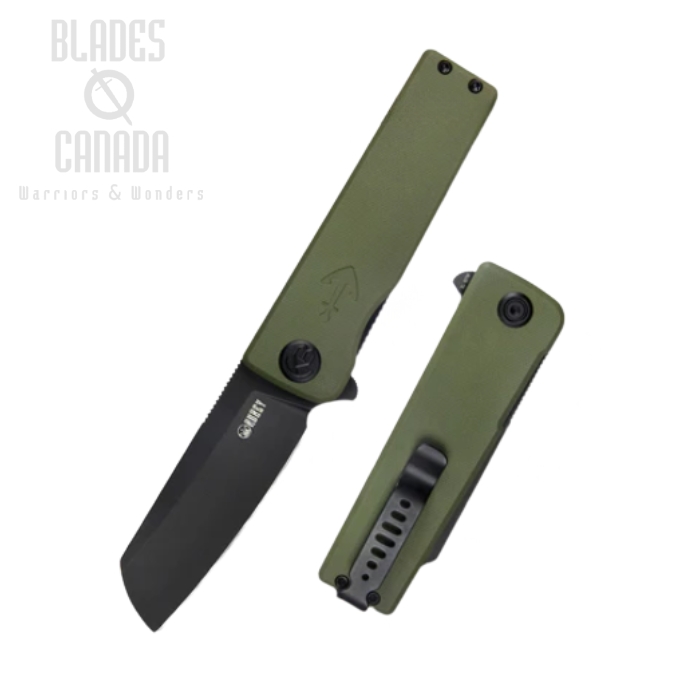 Kubey Sailor Flipper Folding Knife, AUS10 Black, G10 Green, KU317C (image for) Kubey Sailor Flipper Folding Knife, AUS10 Black, G10 Green, KU317C