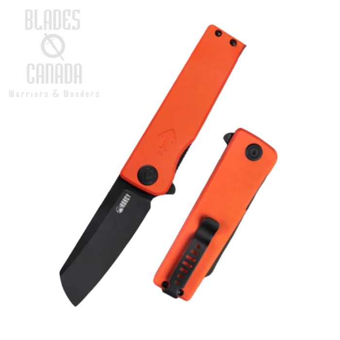 Kubey Sailor Flipper Folding Knife, AUS10 Black, G10 Orange, KU317F (image for) Kubey Sailor Flipper Folding Knife, AUS10 Black, G10 Orange, KU317F