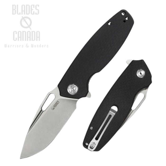 (image for) Kubey Flipper Folding Knife, D2, G10 Black, KU322A