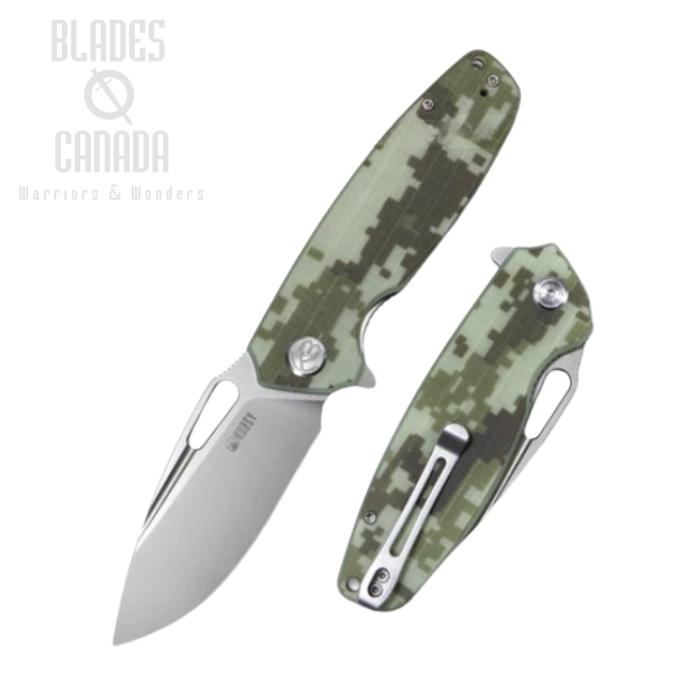 Kubey Tityus Flipper Folding Knife, D2 Steel, G10 Camo, KU322K (image for) Kubey Tityus Flipper Folding Knife, D2 Steel, G10 Camo, KU322K