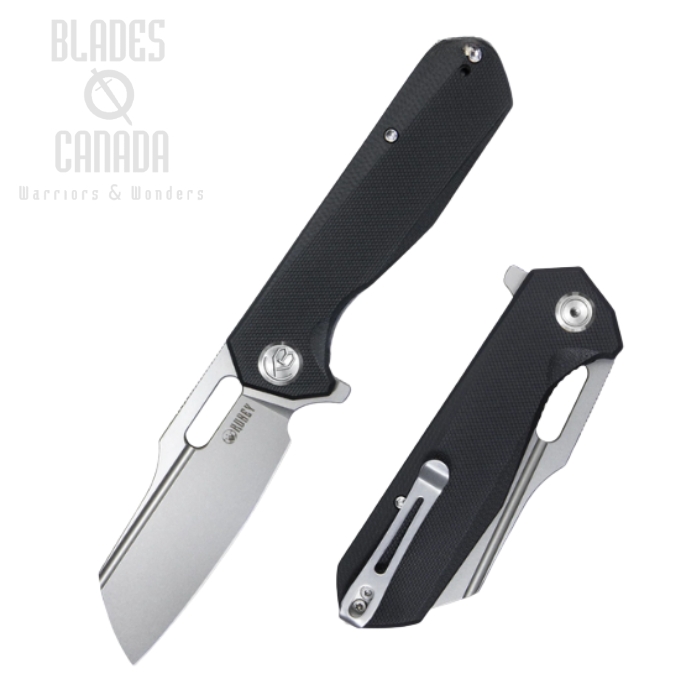 Kubey Atlas Flipper Folding KNife, 14C28N Sandvik, G10 Black, KU328A (image for) Kubey Atlas Flipper Folding KNife, 14C28N Sandvik, G10 Black, KU328A